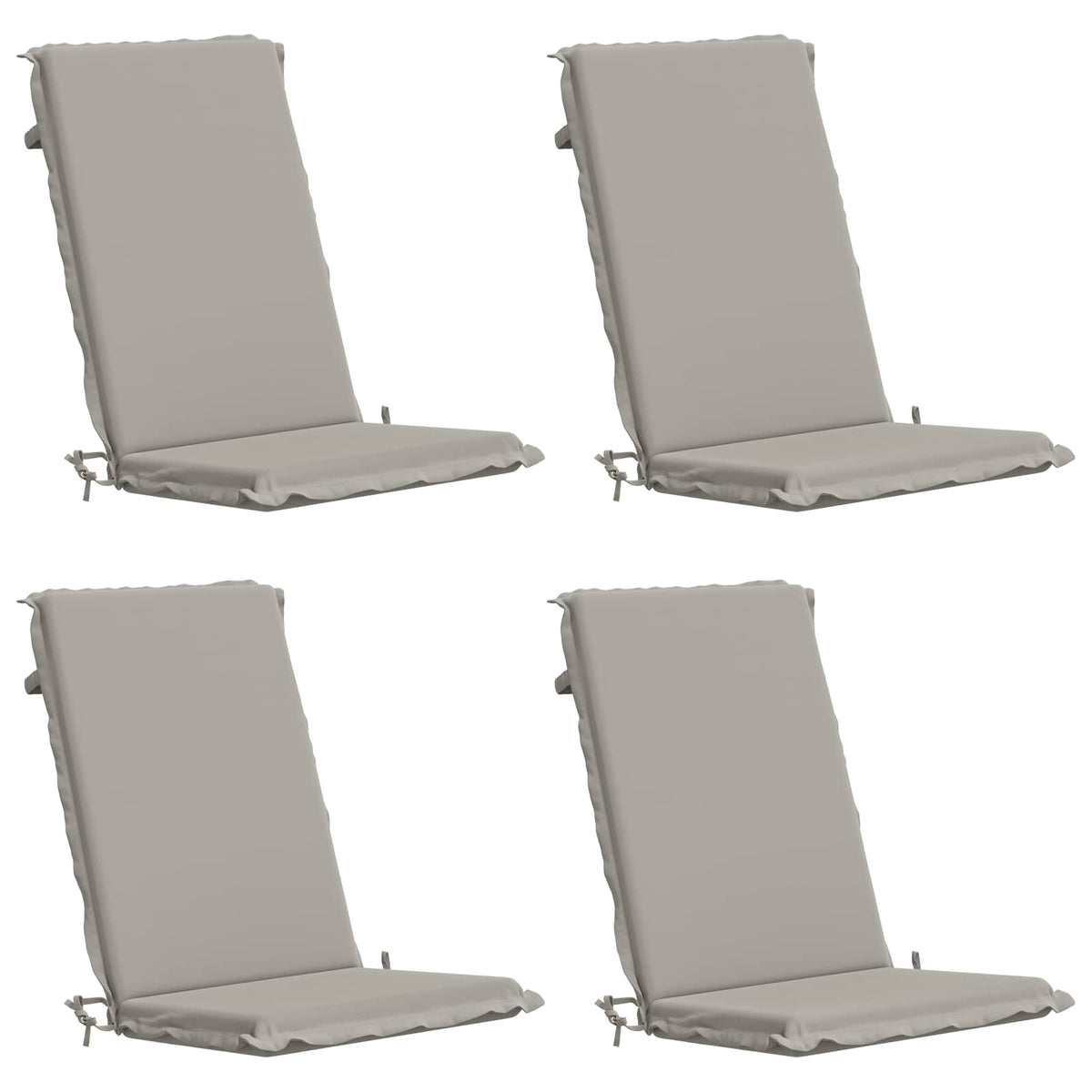 vidaXL 4-Piece High Back Bhair Cushions GEMERT 4 pcs 100% Polyester