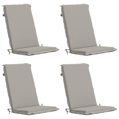 vidaXL 4-Piece High Back Bhair Cushions GEMERT 4 pcs 100% Polyester