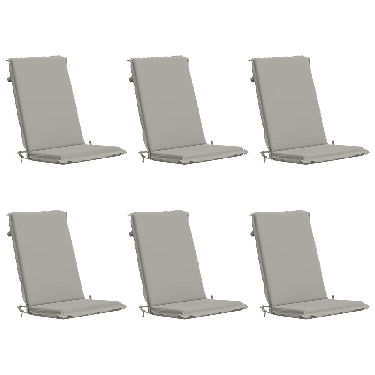 vidaXL 6-Piece High Back Bhair Cushions GEMERT 6 pcs 100% Polyester