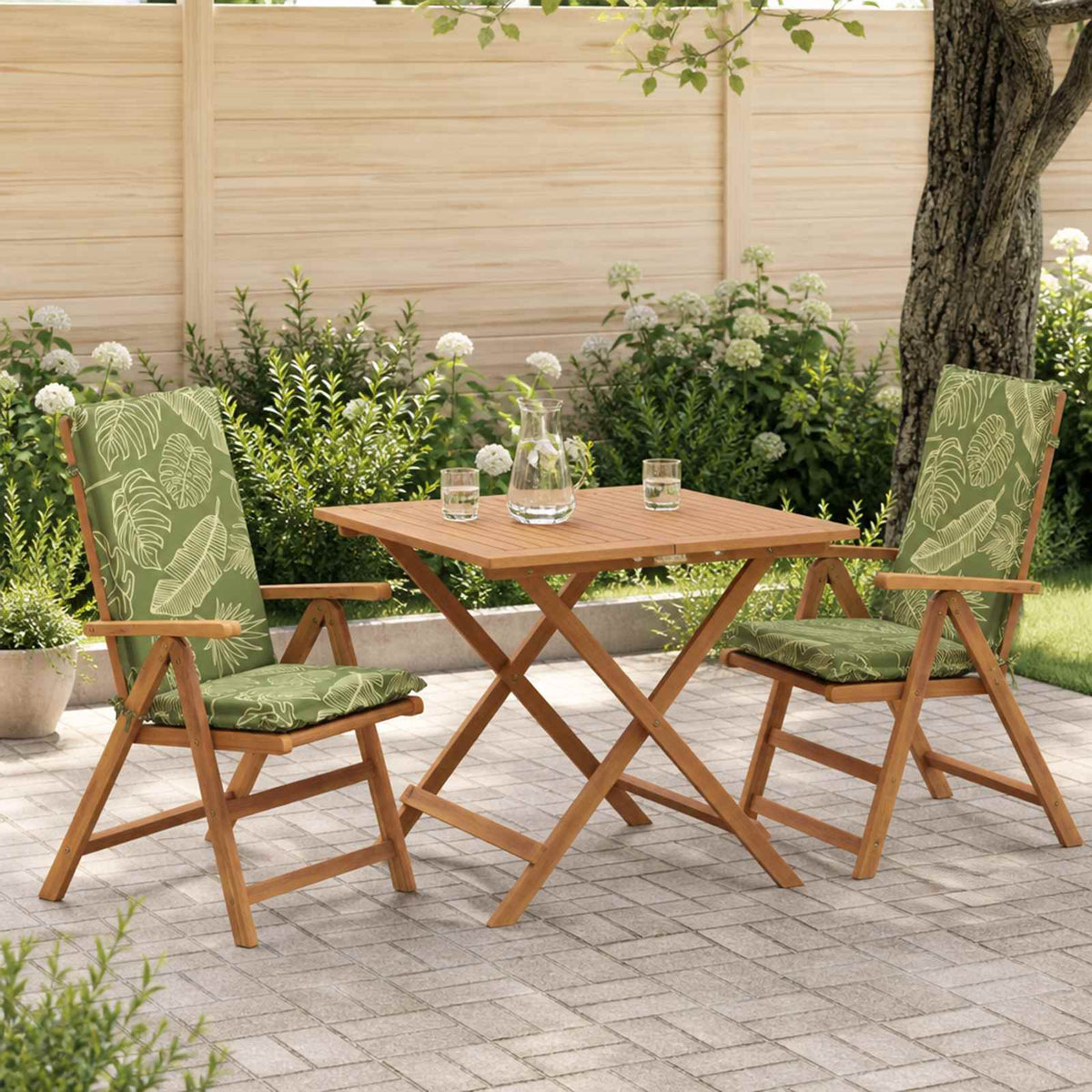 vidaXL 2-Piece High Back Bhair Cushions GEMERT 2 pcs 100% Polyester