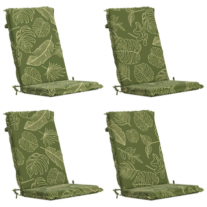 vidaXL 4-Piece High Back Bhair Cushions GEMERT 4 pcs 100% Polyester