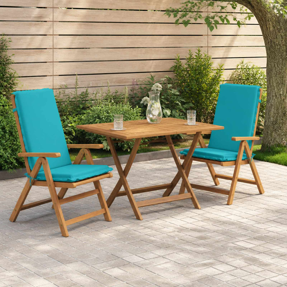 vidaXL 2-Piece High Back Bhair Cushions GEMERT 2 pcs 100% Polyester