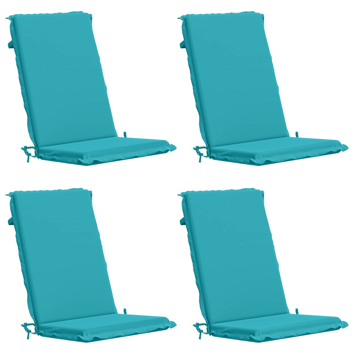 vidaXL 4-Piece High Back Bhair Cushions GEMERT 4 pcs 100% Polyester