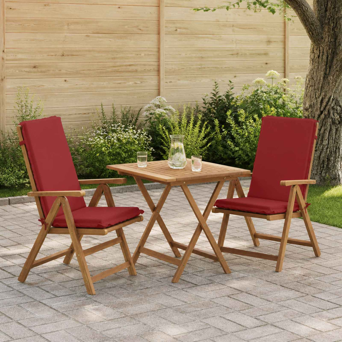vidaXL 2-Piece High Back Bhair Cushions GEMERT 2 pcs 100% Polyester