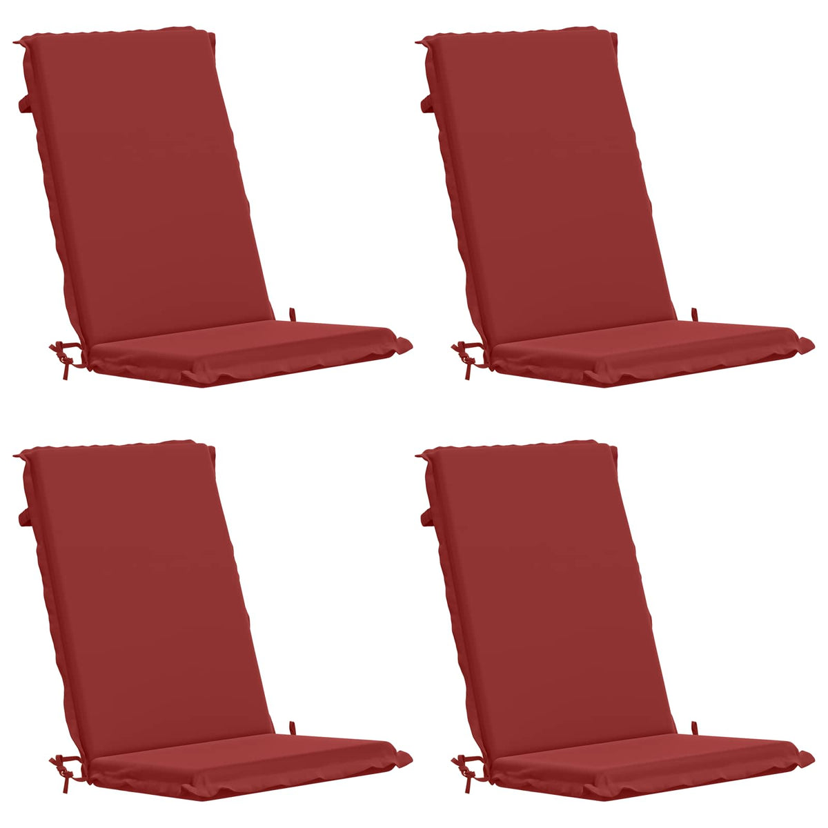 vidaXL 4-Piece High Back Bhair Cushions GEMERT 4 pcs 100% Polyester