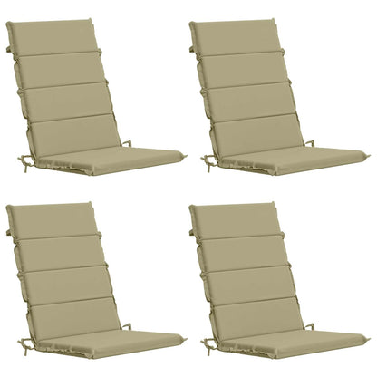 vidaXL 4-Piece High Back Bhair Cushions GEMERT 100% Polyester