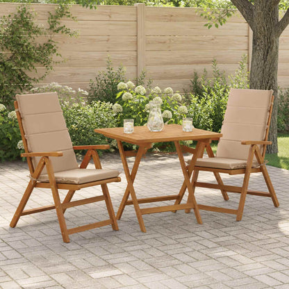 vidaXL 2-Piece High Back Bhair Cushions GEMERT 100% Polyester Sand