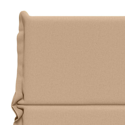vidaXL 2-Piece High Back Bhair Cushions GEMERT 100% Polyester Sand