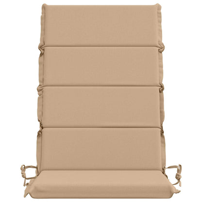 vidaXL 2-Piece High Back Bhair Cushions GEMERT 100% Polyester Sand