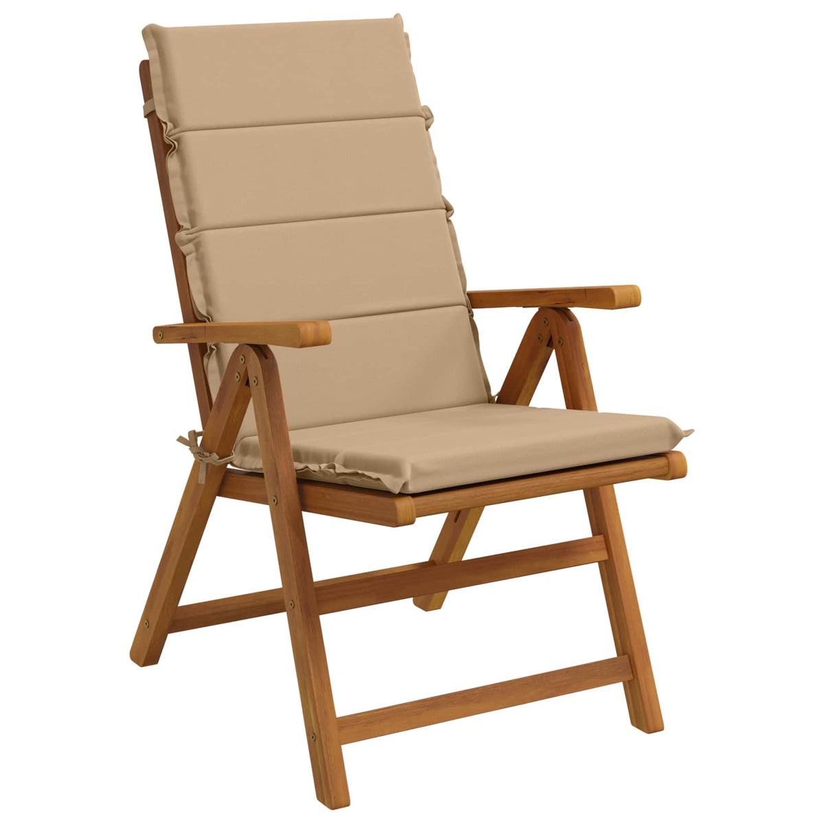 vidaXL 2-Piece High Back Bhair Cushions GEMERT 100% Polyester Sand