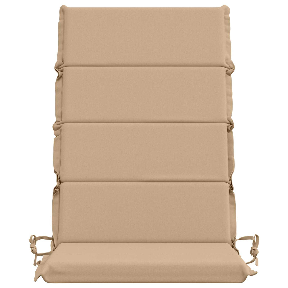 vidaXL High Back Chair Cushion GEMERT 4 pcs 100% Polyester Sand