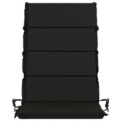 vidaXL 2-Piece High Back Bhair Cushions GEMERT 100% Polyester Black