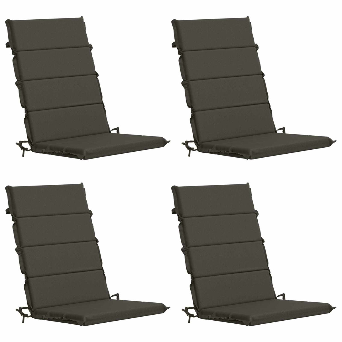 vidaXL 4-Piece High Back Bhair Cushions GEMERT 100% Polyester