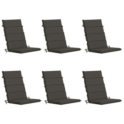 vidaXL 6-Piece High Back Bhair Cushions GEMERT 100% Polyester