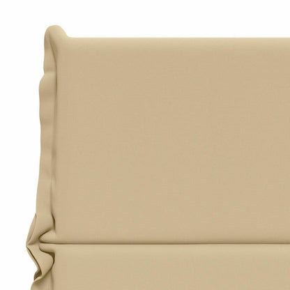 vidaXL 2-Piece High Back Bhair Cushions GEMERT 100% Polyester Beige