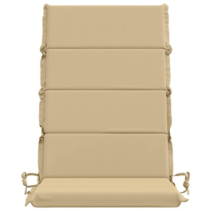vidaXL 2-Piece High Back Bhair Cushions GEMERT 100% Polyester Beige