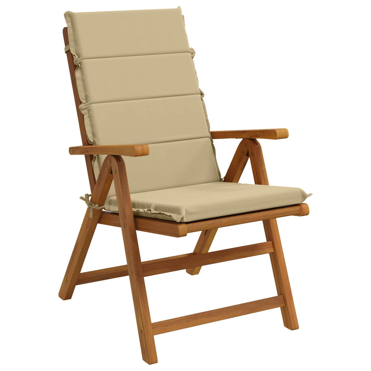 vidaXL 2-Piece High Back Bhair Cushions GEMERT 100% Polyester Beige