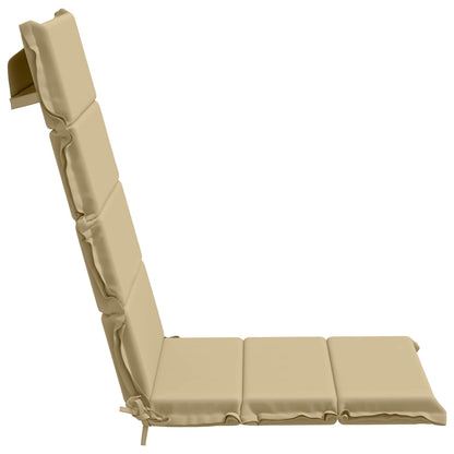 vidaXL 4-Piece High Back Bhair Cushions GEMERT 100% Polyester Beige