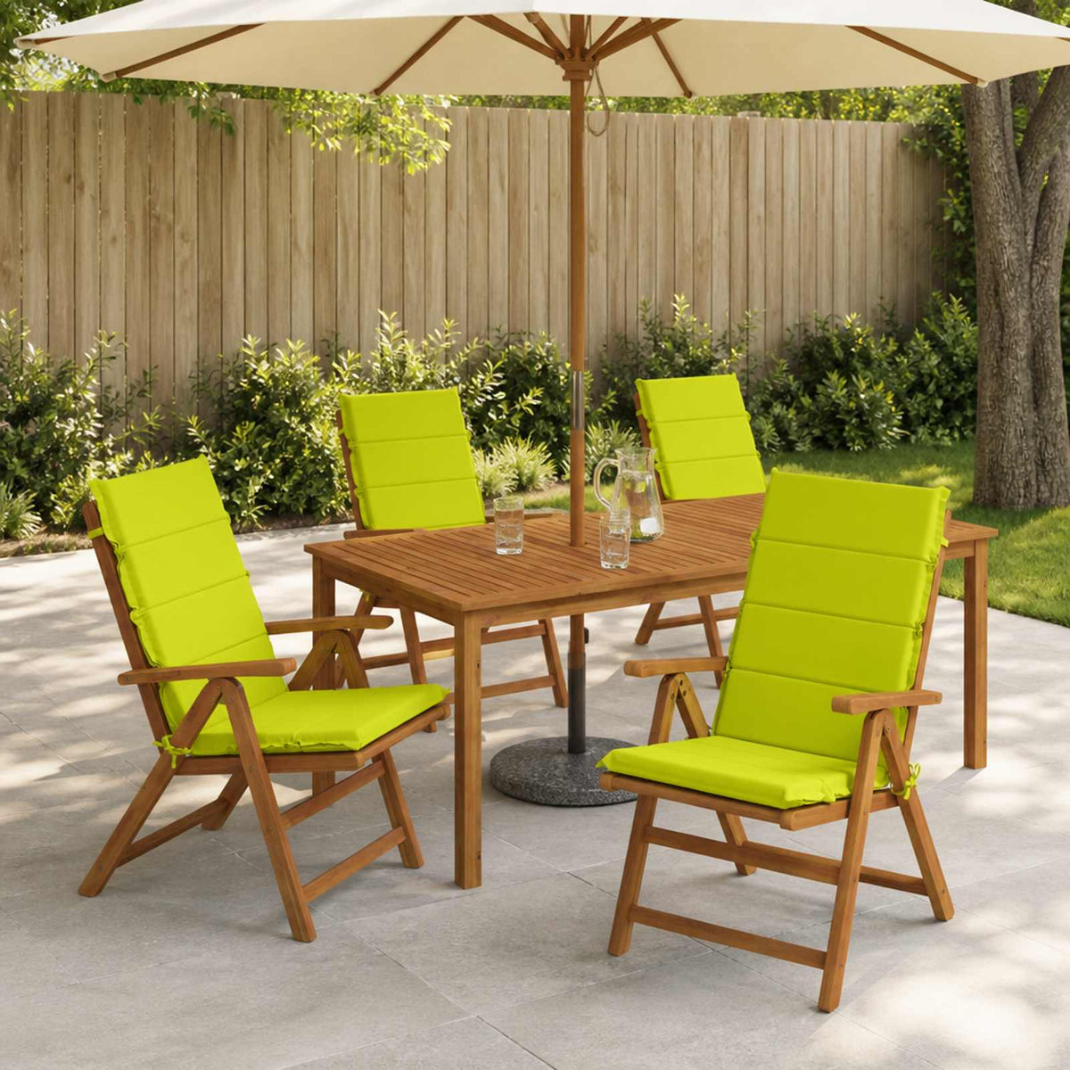 vidaXL 6-Piece High Back Bhair Cushions GEMERT 100% Polyester