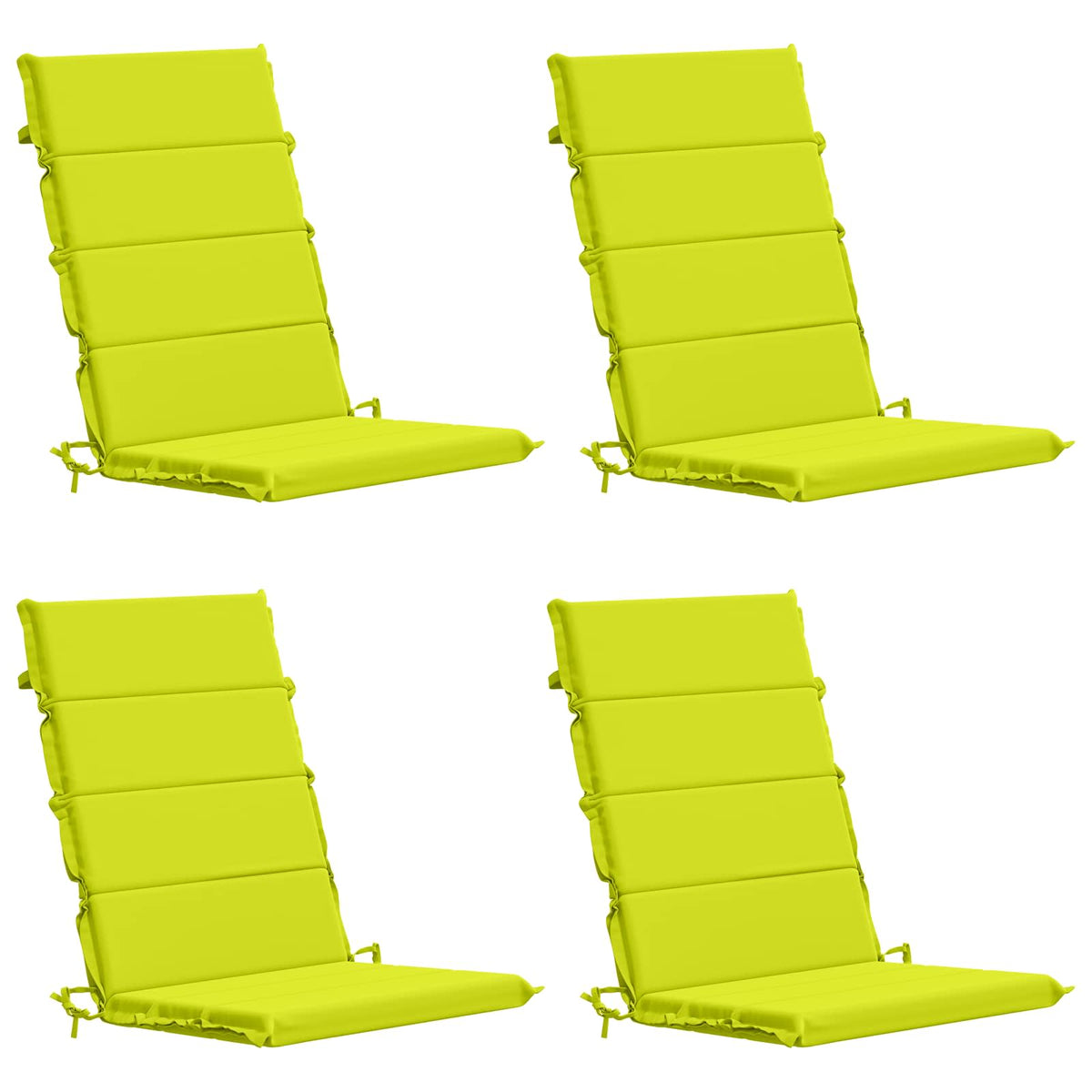 vidaXL High Back Chair Cushion GEMERT 4 pcs 100% Polyester