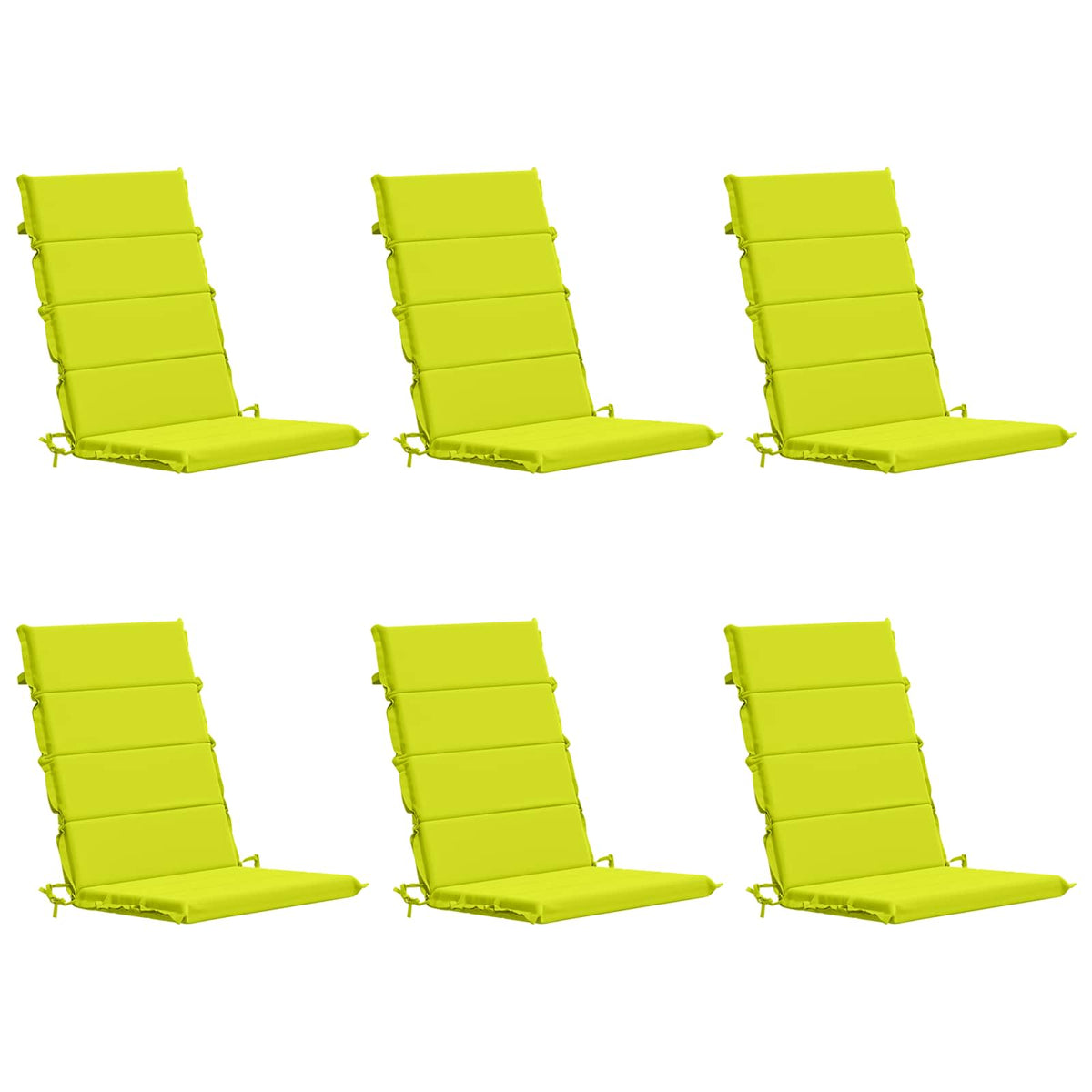 vidaXL 6-Piece High Back Bhair Cushions GEMERT 100% Polyester