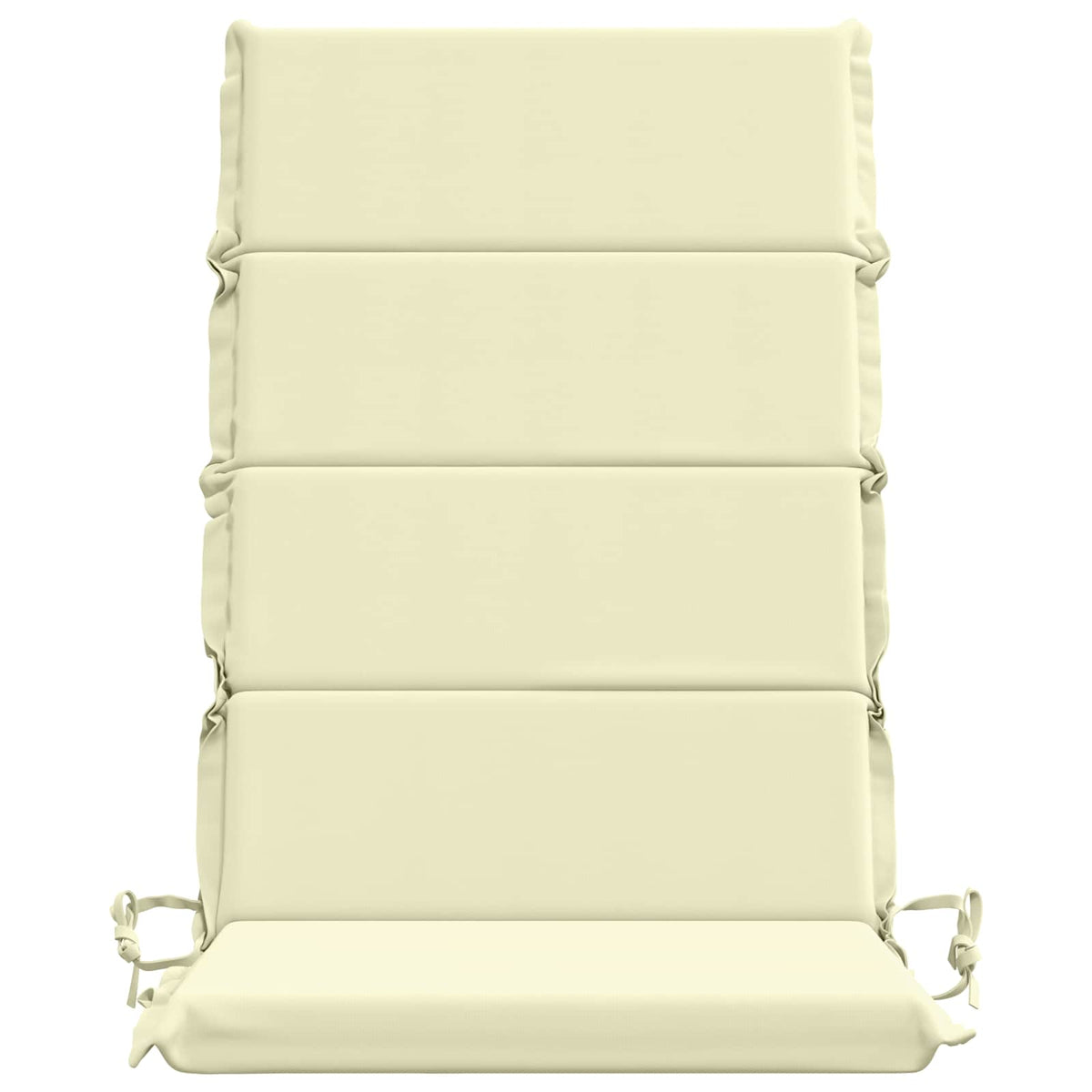 vidaXL 2-Piece High Back Bhair Cushions GEMERT 100% Polyester Cream