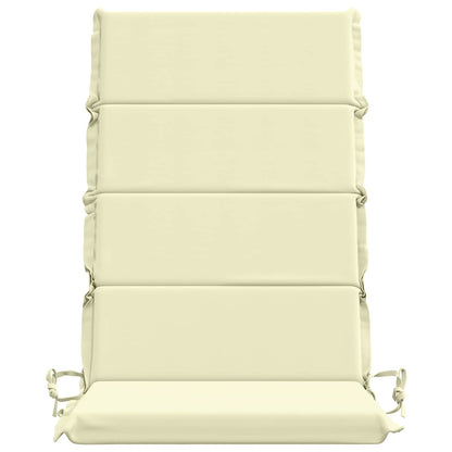 vidaXL 2-Piece High Back Bhair Cushions GEMERT 100% Polyester Cream