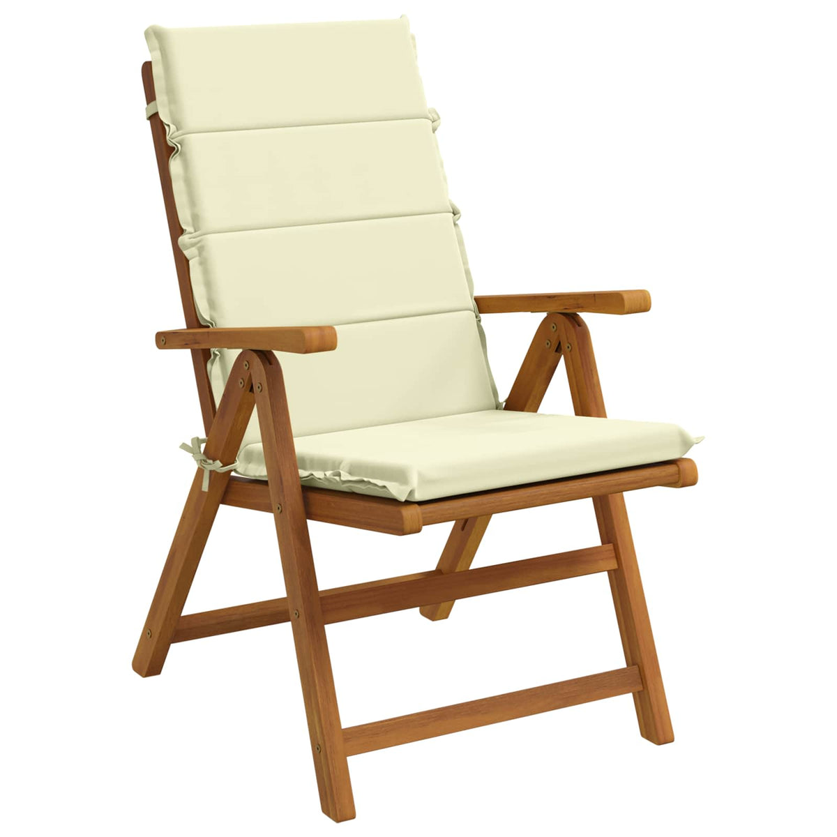 vidaXL 2-Piece High Back Bhair Cushions GEMERT 100% Polyester Cream