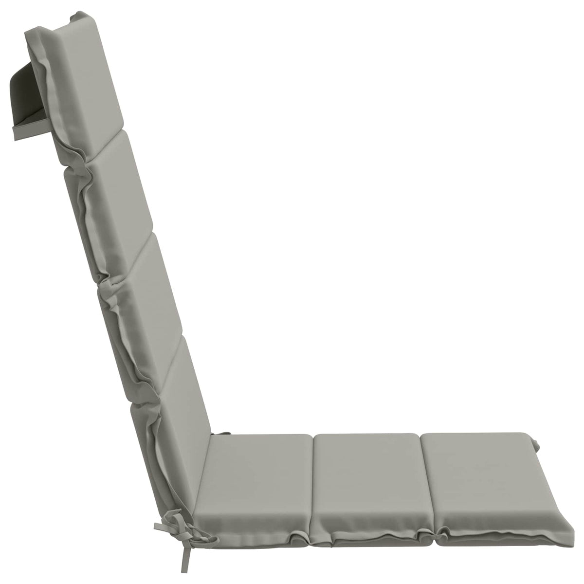 vidaXL 4-Piece High Back Bhair Cushions GEMERT 100% Polyester Grey