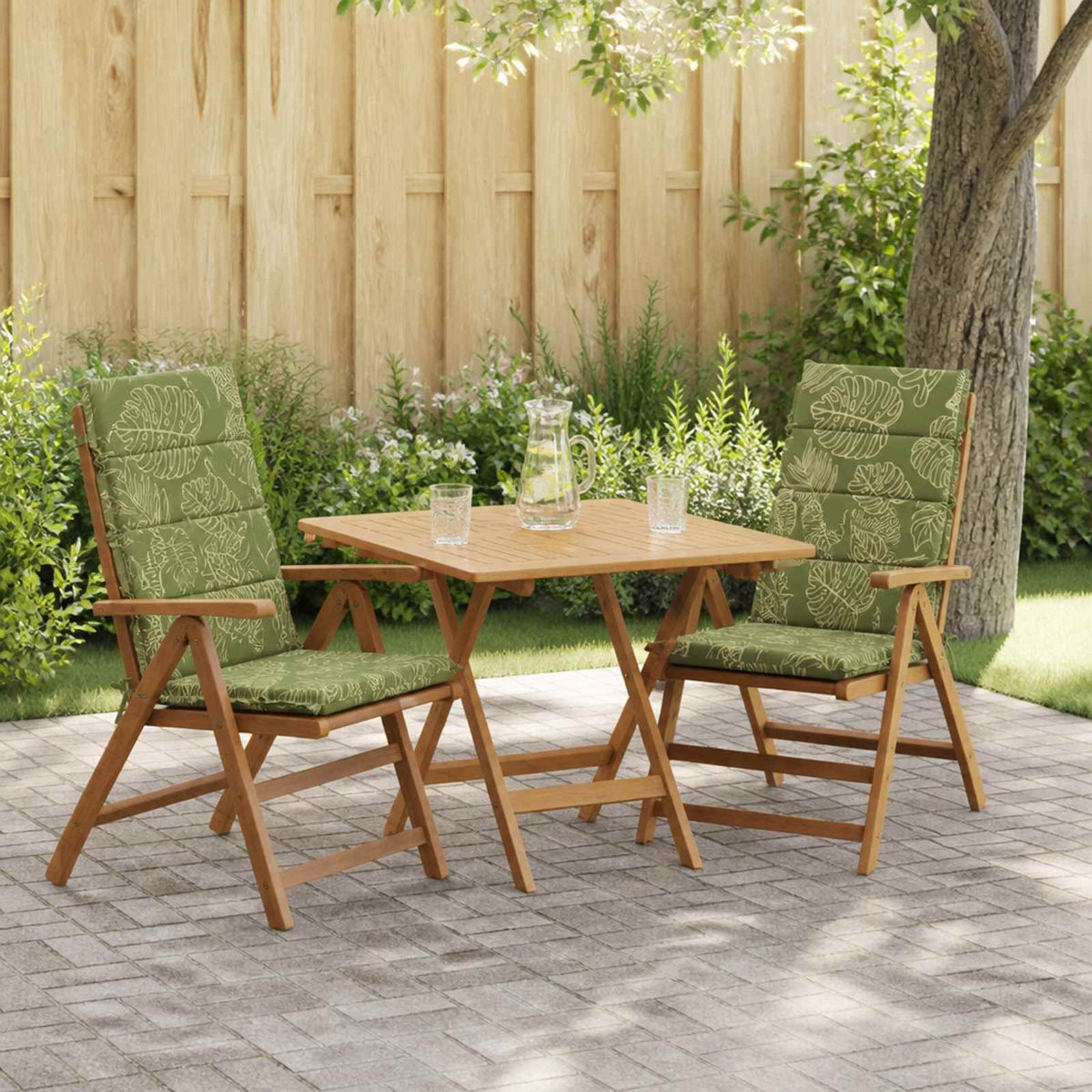 vidaXL 2-Piece High Back Bhair Cushions GEMERT 100% Polyester