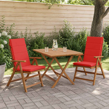 vidaXL 2-Piece High Back Bhair Cushions GEMERT 100% Polyester Red
