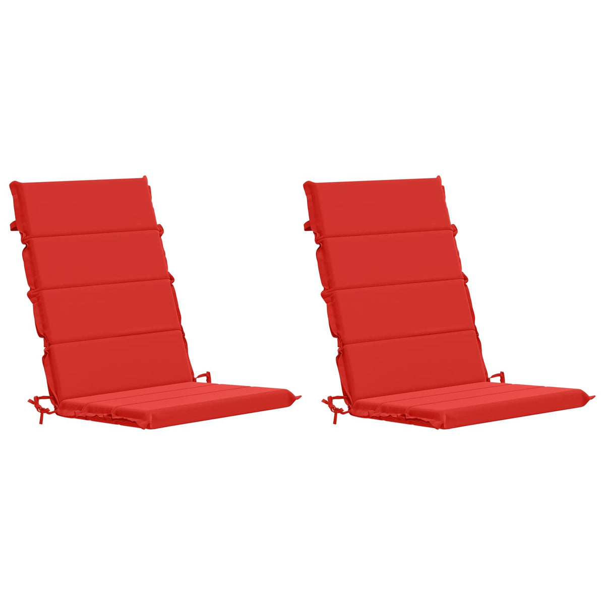 vidaXL 2-Piece High Back Bhair Cushions GEMERT 100% Polyester Red
