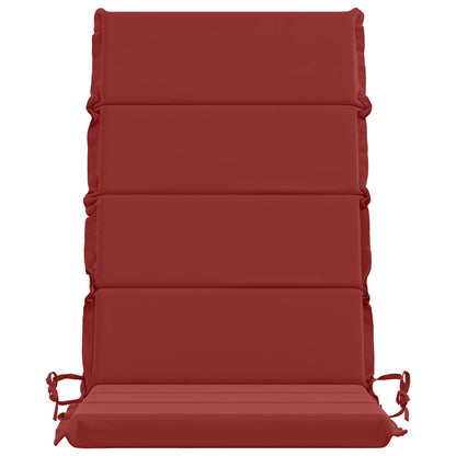vidaXL 4-Piece High Back Bhair Cushions GEMERT 100% Polyester Wine Red