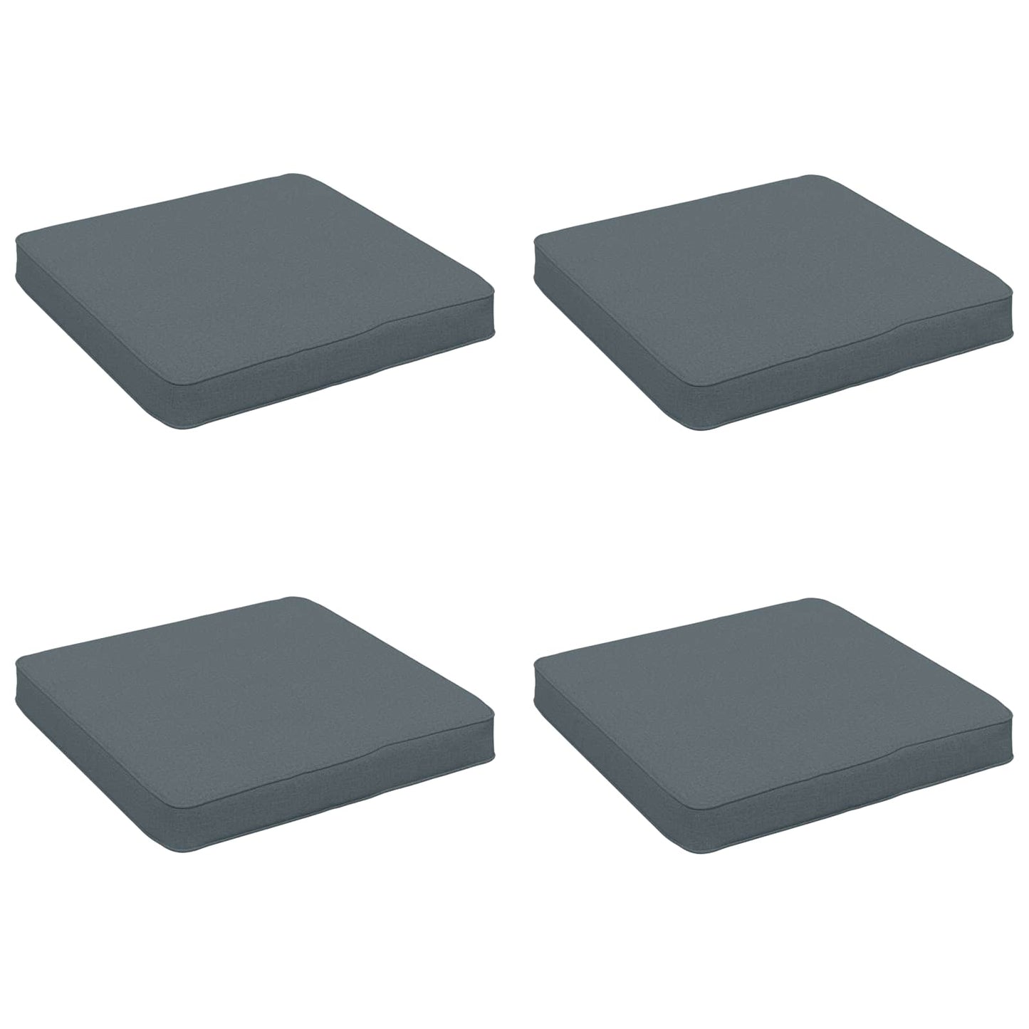 vidaXL 4-Piece Seat Cushions VUGHT 4 pcs 100% Polyester Blue