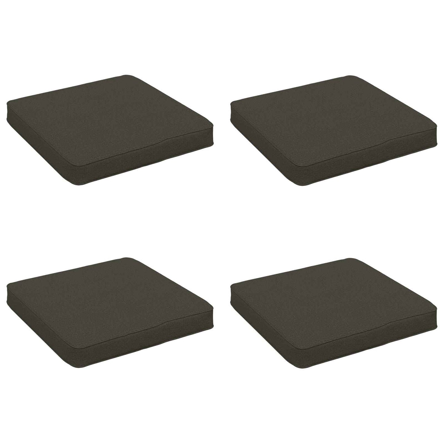 vidaXL 4-Piece Seat Cushions VUGHT 4 pcs 100% Polyester Anthracite