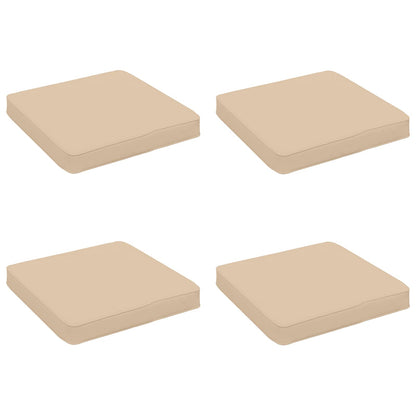 vidaXL 4-Piece Seat Cushions VUGHT 4 pcs 100% Polyester Cream