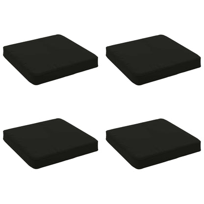 vidaXL 4-Piece Seat Cushions VUGHT 4 pcs 100% Polyester Black