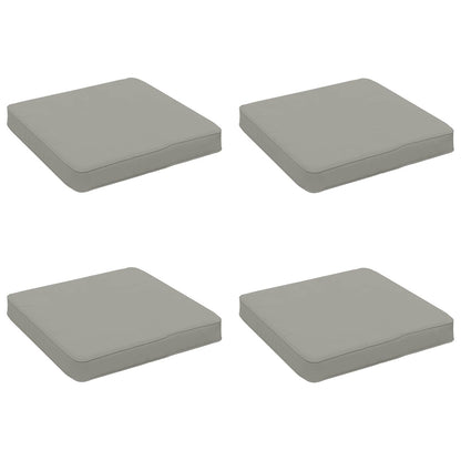 vidaXL 4-Piece Seat Cushions VUGHT 4 pcs 100% Polyester Grey