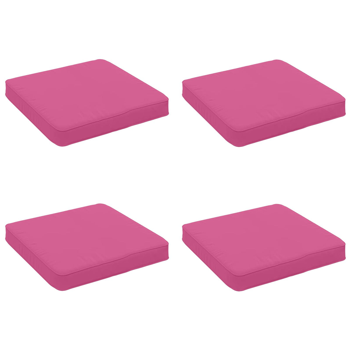 vidaXL 4-Piece Seat Cushions VUGHT 4 pcs 100% Polyester Pink