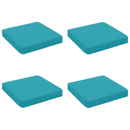vidaXL 4-Piece Seat Cushions VUGHT 4 pcs 100% Polyester Turquoise