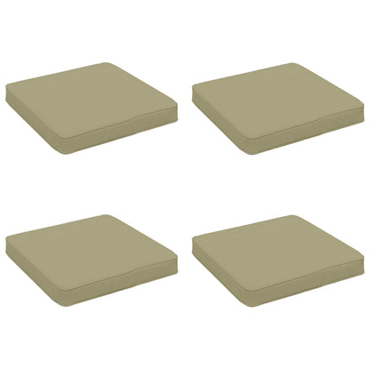 vidaXL 4-Piece Seat Cushions VUGHT 4 pcs 100% Polyester Light Green