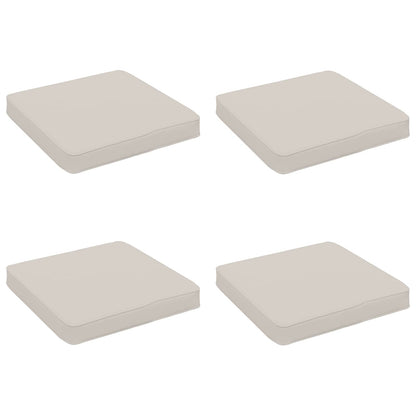 vidaXL 4-Piece Seat Cushions VUGHT 4 pcs 100% Polyester White