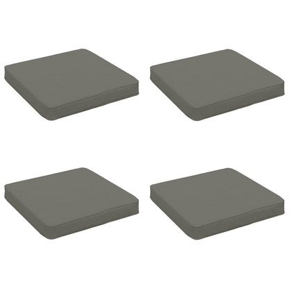 vidaXL 4-Piece Seat Cushions VUGHT 4 pcs 100% Polyester Grey