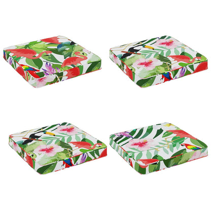 vidaXL 4-Piece Seat Cushions VUGHT 4 pcs 100% Polyester Multicolour