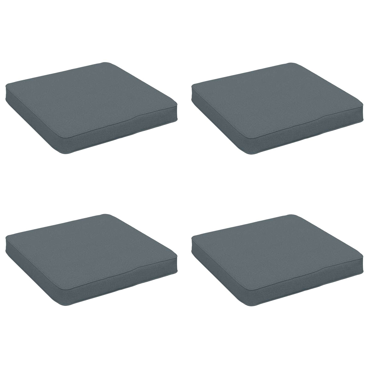vidaXL 4-Piece Seat Cushions VUGHT 4 pcs 100% Polyester Blue