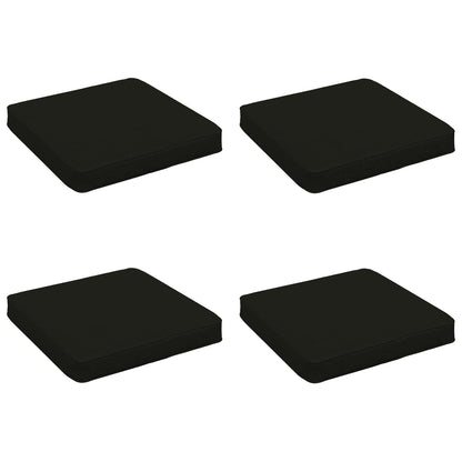 vidaXL 4-Piece Seat Cushions VUGHT 4 pcs 100% Polyester Black