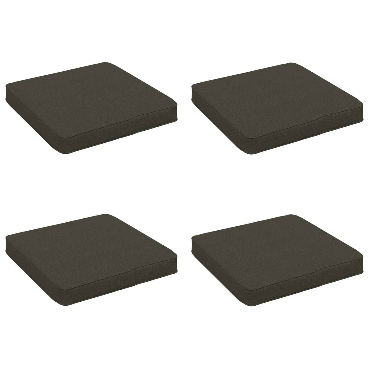 vidaXL 4-Piece Seat Cushions VUGHT 4 pcs 100% Polyester Anthracite