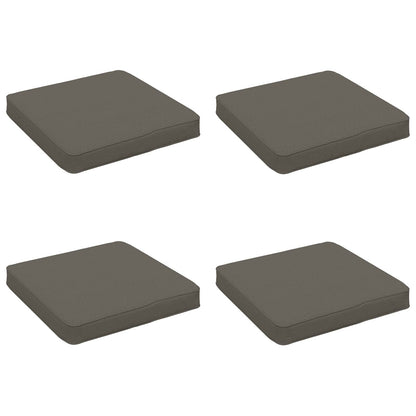 vidaXL 4-Piece Seat Cushions VUGHT 4 pcs 100% Polyester Grey