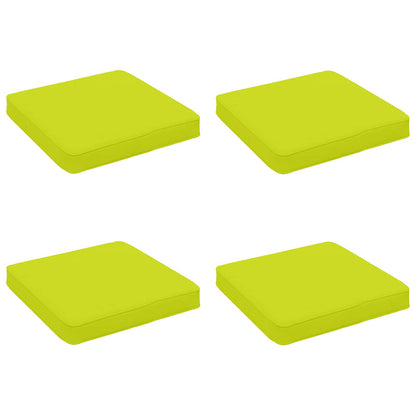 vidaXL 4-Piece Seat Cushions VUGHT 4 pcs 100% Polyester Bright Green