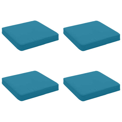 vidaXL 4-Piece Seat Cushions VUGHT 4 pcs 100% Polyester Light Blue